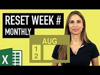 Video thumbnail for How to Reset Week Number Every Month in Excel - (WEEKDAY & WEEKNUM Functions Explained)