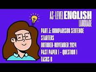 Video thumbnail for Part 3: How to Use Comparison Sentence Starters - AS English Language (9093)