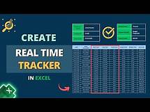 Video thumbnail for Create Real Time Tracker Template in Excel