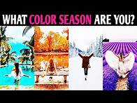 Video thumbnail for WHAT COLOR SEASON ARE YOU? COLOR QUIZ Personality Test - 1 Million Tests