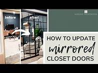 Video thumbnail for How To Update Mirrored Closet Doors (The Good, The Bad and The Ugly)