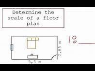 Video thumbnail for Determine the scale from a floor plan