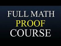 Video thumbnail for Intro To Math Proofs (Full Course)