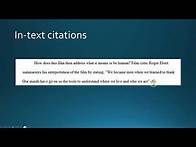 Video thumbnail for MLA Works Cited and In text Citations tutorial