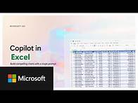 Video thumbnail for Copilot in Excel | Make engaging charts