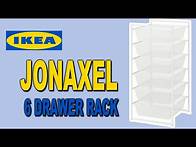Video thumbnail for IKEA JONAXEL 6 drawer rack Assembly and Review @IKEAUSA