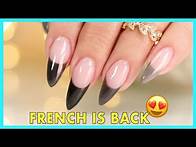 Video thumbnail for FRENCH Nail with Hybrid Gel & E-File Technique🖤Pro Tips