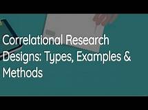 Video thumbnail for Correlational Research Design : Types, Examples & Method