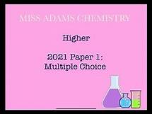 Video thumbnail for Higher: 2021 Paper 1 Multiple Choice