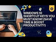 Video thumbnail for Top 50+ Windows 10 Shortcut Keys You MUST Know! (Save Time & Boost Productivity)