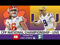 Video thumbnail for LSU vs. Clemson 2020 College Football Playoff National Championship Live Stream Reaction