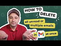 Video thumbnail for How to delete all or multiple emails in Gmail at once