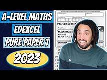 Video thumbnail for 2023 Edexcel A Level Maths Pure Paper 1 Walkthrough