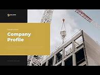 Video thumbnail for Construction Company profile PPT & Google Slides template - dark