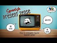 Video thumbnail for The Spanish PRESENT TENSE (How to conjugate regular Spanish verbs)