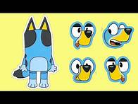 Video thumbnail for Bluey Make a Face Stickers - Bluey & Bingo Funny Theme!