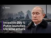 Video thumbnail for Russia Ukraine conflict: Putin launches full-scale invasion