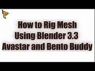 Video thumbnail for Second Life - Kario Dev Kit - Mesh T-Shirt: Rigging with Blender 3.3 using Avastar and Bento Buddy