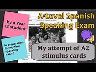 Video thumbnail for A-Level Spanish Speaking Cards Preparation Walkthrough