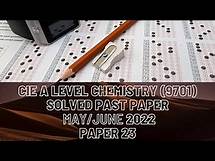 Video thumbnail for CIE A Level Chemistry 9701 Solved Past Paper 23 May/June 2022