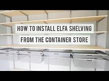 Video thumbnail for How to Install Elfa Shelving from The Container Store