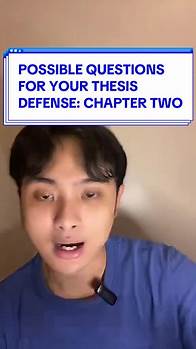 Video thumbnail for Possible Questions for Your Thesis Defense: Chapter Two