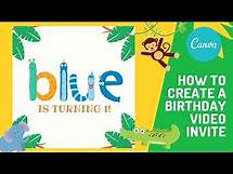 Video thumbnail for Easy Birthday Video Invitation Using Canva | Safari Birthday Party | Free Mobile App Tutorial
