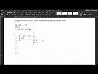 Video thumbnail for Lesson 5.2 example using simple proof rules for natural deduction