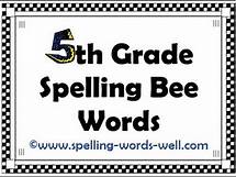 Video thumbnail for 5th Grade Spelling Bee Words