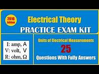 Video thumbnail for Units of Electrical Measurements Quiz (25 Questions With Fully Answers)