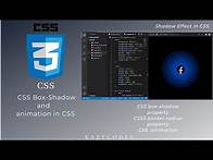 Video thumbnail for Box-Shadow, Border-radius(CSS3), Animation in CSS, and margin property in CSS|| Shadow Effect in CSS
