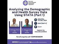 Video thumbnail for Analyzing the Demographic and Health Survey Using STATA (Part 1)