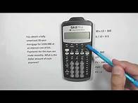 Video thumbnail for How To Calculate Loan Payments with BAII Plus Calculator by Texas Instruments, Mortgage, Auto Loan