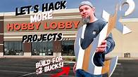 Video thumbnail for 8 More Hobby Lobby Woodworking Projects - Low Cost High Profit - Make Money Woodworking (Episode 16)