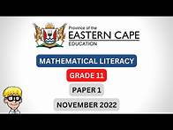 Video thumbnail for Maths Literacy Grade 11 Exam Paper