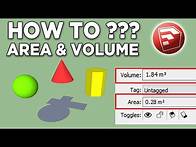 Video thumbnail for How to Calculate / Measure Area & Volume in Sketchup Objects _ Sketchup Tutorial
