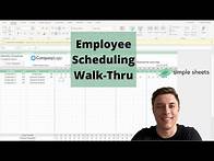 Video thumbnail for Employee Scheduling Excel & Google Sheets Template Step-by-Step Video Tutorial by Simple Sheets