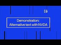 Video thumbnail for Demonstration: Alternative Text with NVDA