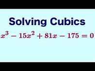 Video thumbnail for How To Solve Cubic Equations