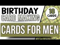 Video thumbnail for Easy MALE Birthday & Thank you card designs and ideas! Card making tutorial 2023 | Cards for men