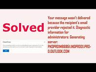 Video thumbnail for How to fix your message wasn t delivered because the recipient's email provider rejected it(new)