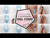 Video thumbnail for How to FIT and CUSTOMIZE NAIL FORMS