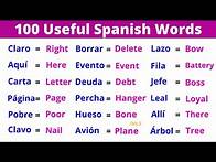 Video thumbnail for Learn 100 Useful Spanish Words for Everyday Life in 12 minutes!
