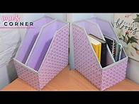 Video thumbnail for Book Shelf Organizer DIY || Recycle Laptop Box into a Book SHELF