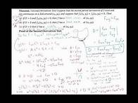 Video thumbnail for Proof of the Second Derivatives Test