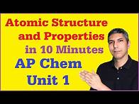 Video thumbnail for AP Chem - Unit 1 Review - Atomic Structure & Properties