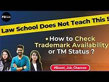 Video thumbnail for How to Check Trademark Availability I How to Search Trademark Registration or Status