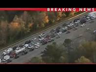 Video thumbnail for Traffic congestion leads to hours-long delays on I-40 after person hit, killed by car in NC