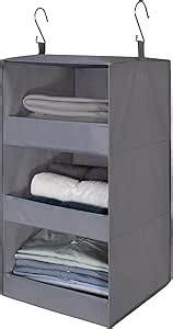 Video thumbnail for GRANNY SAYS 3-Shelf Hanging Closet Organizer and Storage, Collapsible Hanging Closet Shelves, Hanging Organizer for Closet & RV, Gray, 29 ½" H X 12" W X 12" D, 1-Pack