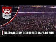 Video thumbnail for LSU fans storm the field after OT win vs. Ole Miss | ESPN College Football